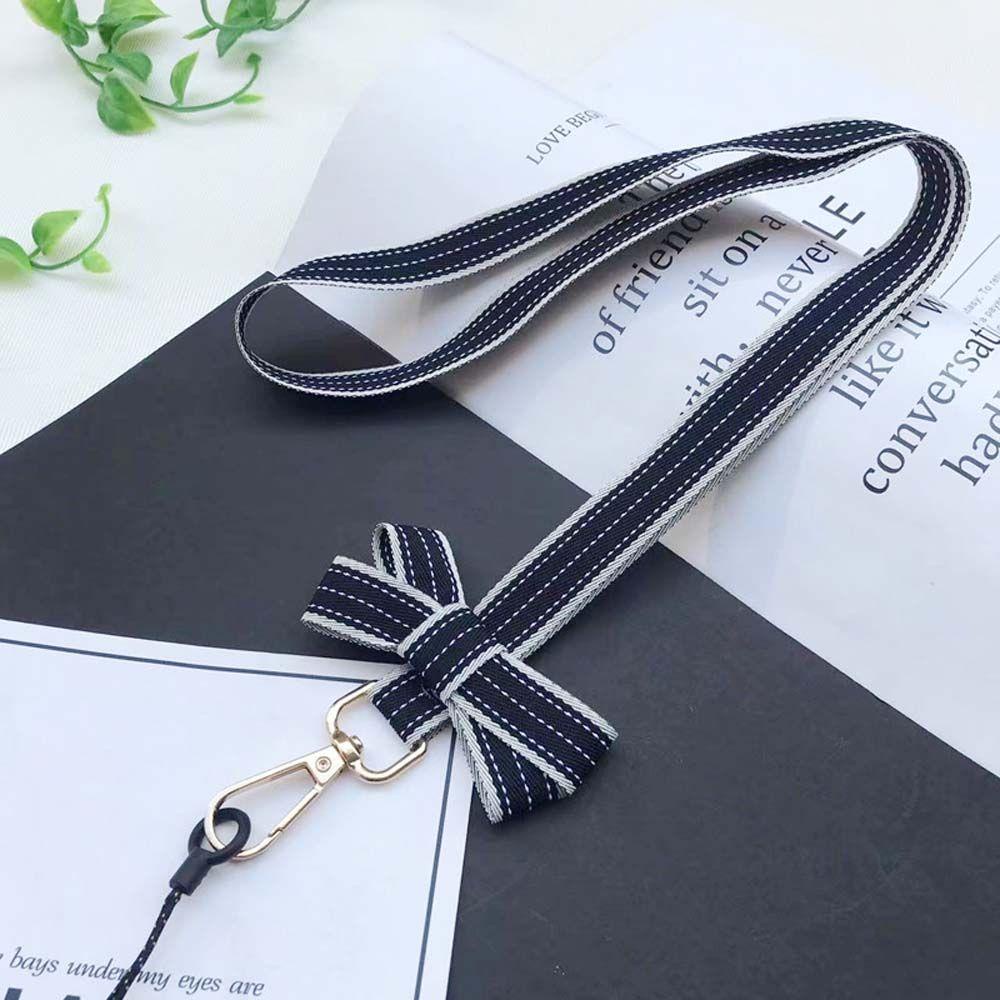 Dây Đeo Điện Thoại / Thẻ ID / Chìa Khóa Họa Tiết Thắt Nơ Xinh Xắn Cho Nam Và Nữ
