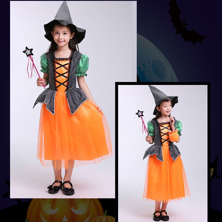 Bộ Đồ Hóa Trang Halloween Nhân Vật Phù Thủy / Dơi / Bạch Tuyết Dễ Thương Cho Bé