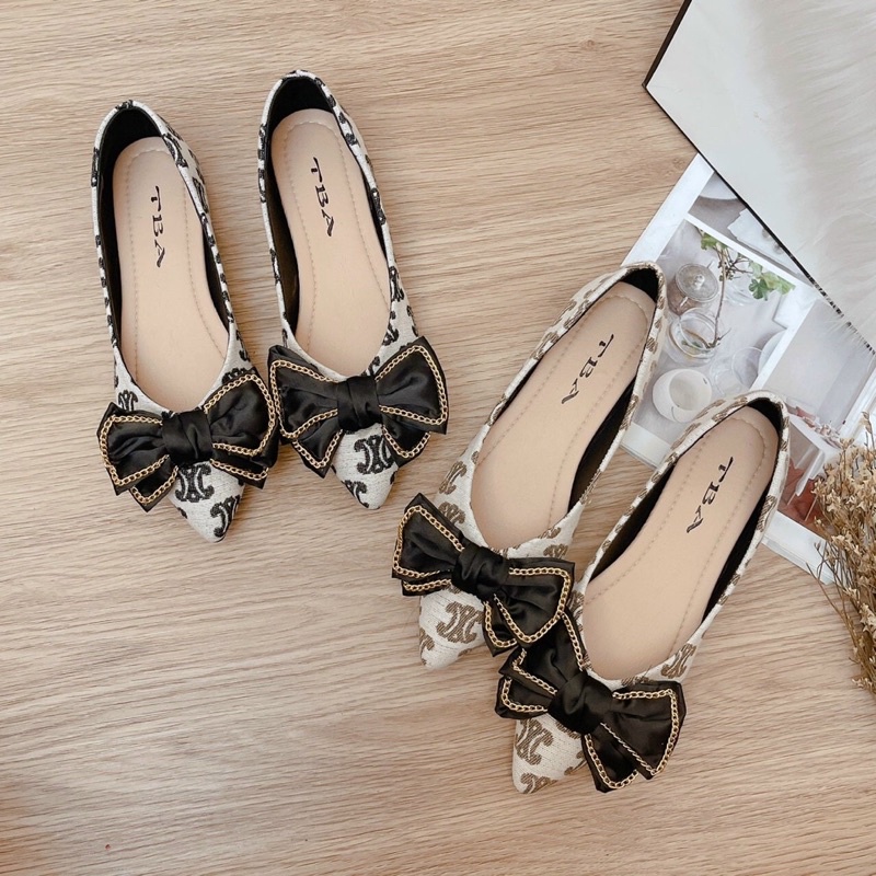 GIÀY BÚP BÊ NƠ VIỀN XÍCH SIÊU HOT