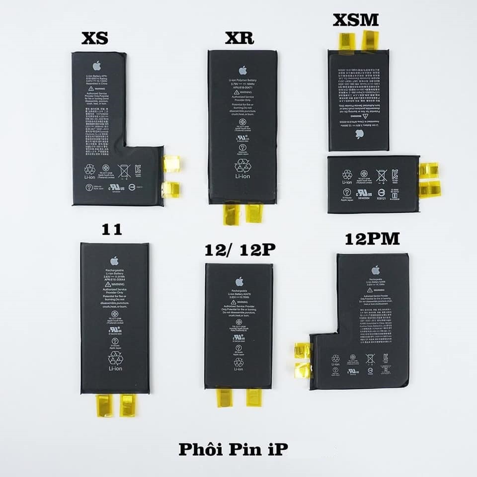 Phôi pin mới IP XS-12PRM, cell pin thay thế cho IP X-12PRM