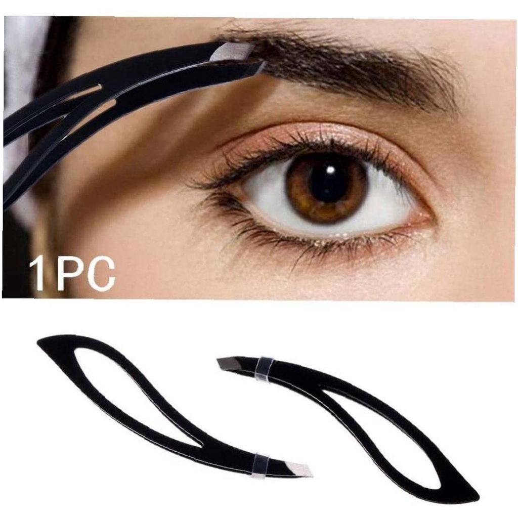 1 Nhíp Tỉa Lông Mày Chuyên Nghiệp Bằng Thép Không Gỉ Màu Đen Đa Năng