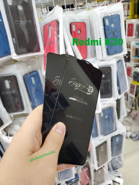 Kính cường lực Redmi K30 / Samsung Galaxy A80 / A71 dùng chung Full màn hiệu Super D viền mỏng cao cấp