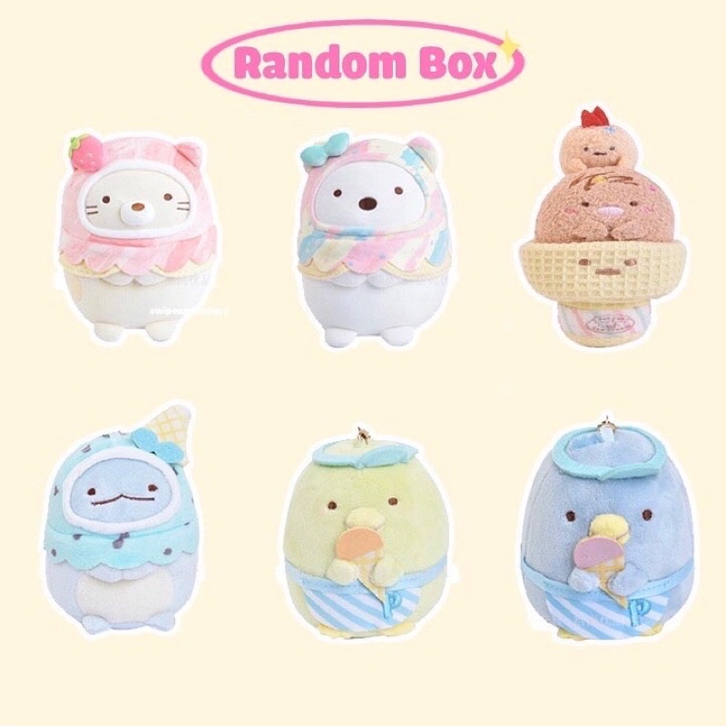 Pack Random, Túi Mù Ngẫu Nhiên Móc Khoá Sumikko Gurashi Dễ Thương [6 mẫu để lựa ch
