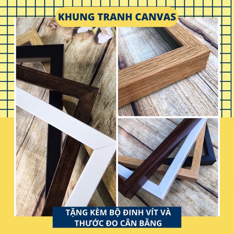 Khung hộp cavas, khung ko kèm kính, 20x30, 25x35,30x40,40x50,60x90...  nhận đặt hàng theo yêu cầu