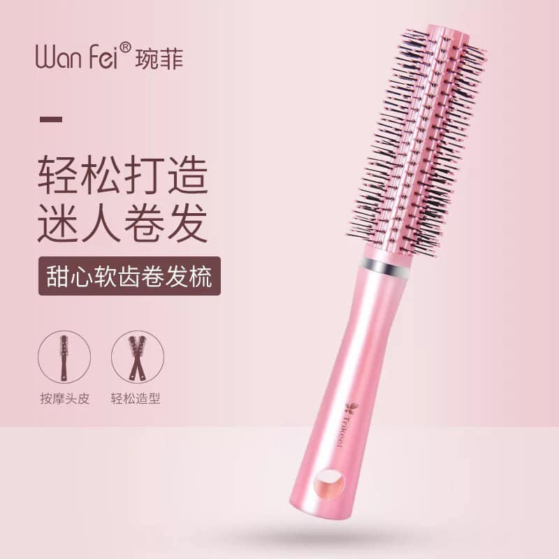 Lược Sấy Tròn Tạo Kiểu Tóc Xoăn, Tóc Cụp Cao Cấp