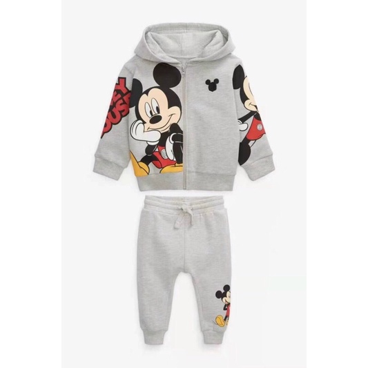 Set cho bé bộ nỉ mũ mickey thu đông