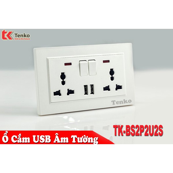 Bộ Ổ Cắm Điện Âm Tường Chống Giật Có công tắc