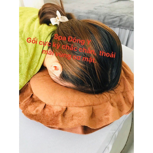 Gối úp mặt spa  có khoá kéo giặt tiện lợi