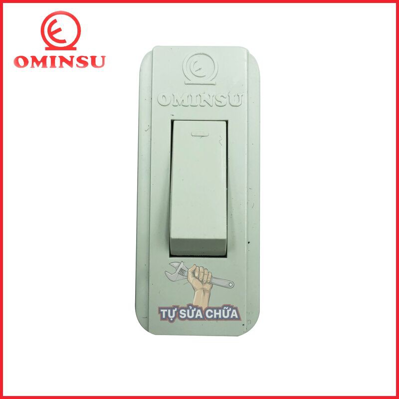 Công tắc quả nhót Ominsu QN1T loại cực đúc 5A-250V vỏ nhựa chống vỡ, dễ đấu, lỗ đồng dẫn điện tốt