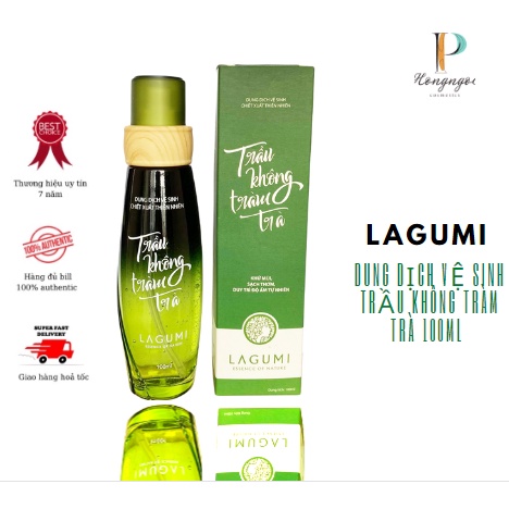 [CHÍNH HÃNG]Dung dịch vệ sinh phụ nữ Lagumi, lagumi dung dịch vệ sinh trầu không tràm trà 100ml