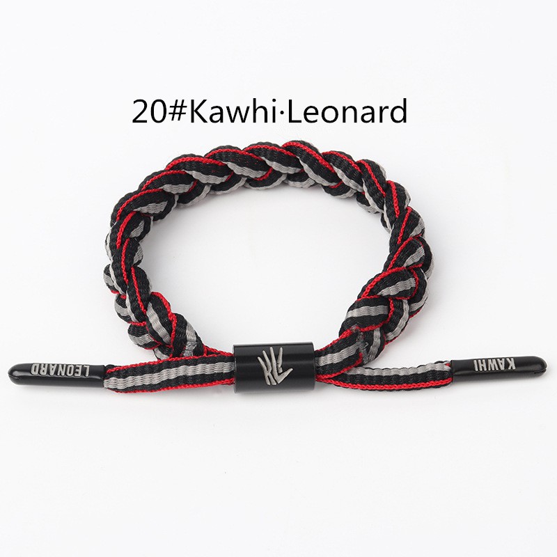 ngôi sao bóng rổ vòng tay bện dây thừng thời trang thể thao tay dây