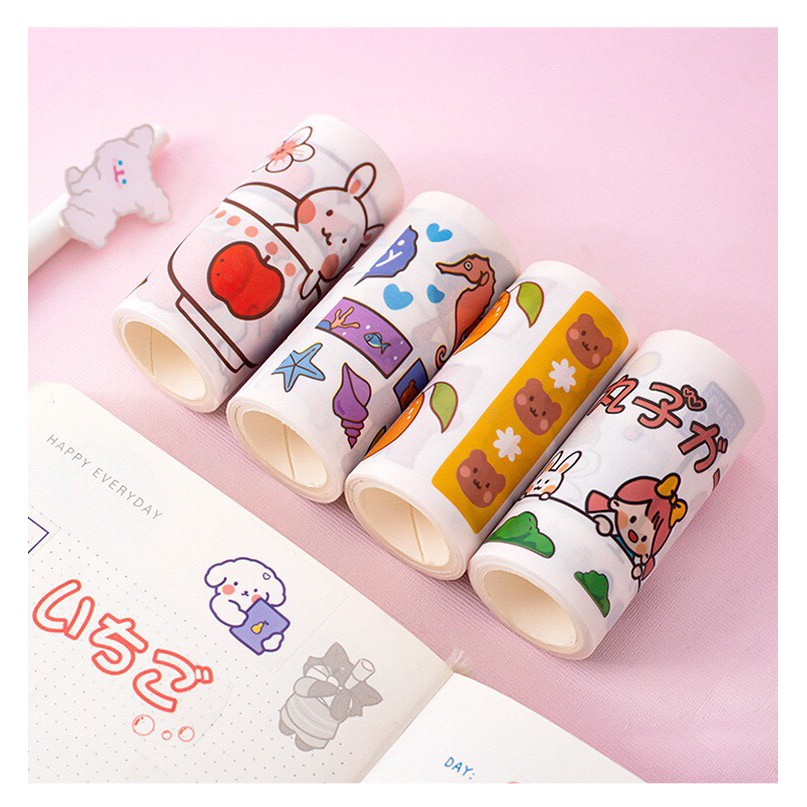 Washi Sticker pilu Cuộn Băng Dán To trang trí phong cách nhật bản