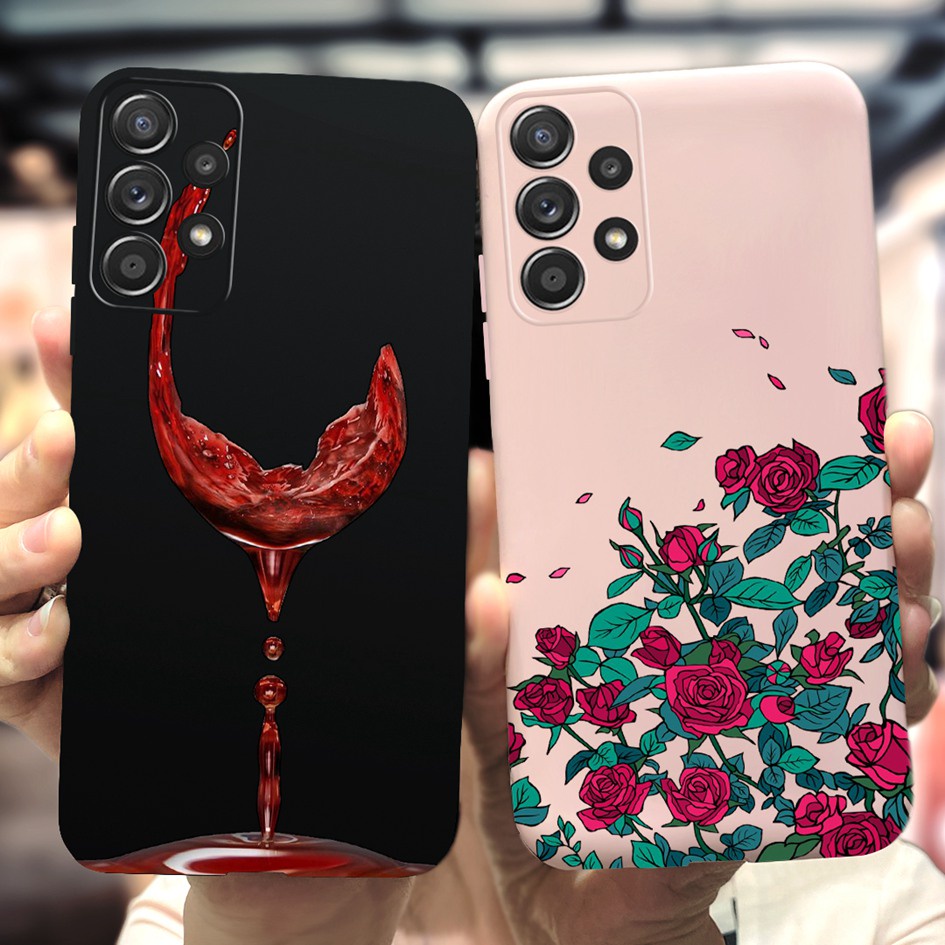 Ốp Điện Thoại Silicone Mềm Họa Tiết Hoa Thời Trang Cho Samsung Galaxy A13 SM-A135F Samsung A13 4G A 13 2022 6.6"