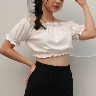 ÁO TRỄ VAI - ELAYNA CROPTOP - ÁO 30CM COTTON BÈO - A0040