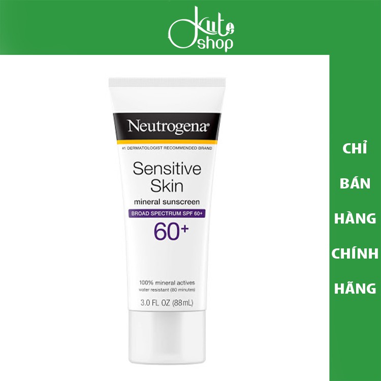 Kem chống nắng cho da nhạy cảm Neutrogena Sensitive Skin Sunscreen SPF60 88ml