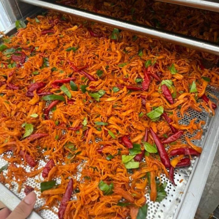 Hộp 500gr Khô Gà Lá Chanh Xé Cay ( Thơm Ngon-Giòn Dai ) FREESHIP ĐƠN TỪ 50K