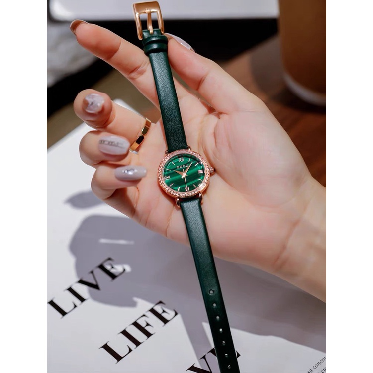 Đồng hồ nữ GU 6043 viền đính đá cực xinh (Bảo hành 12 tháng + Tặng kèm pin) | BigBuy360 - bigbuy360.vn