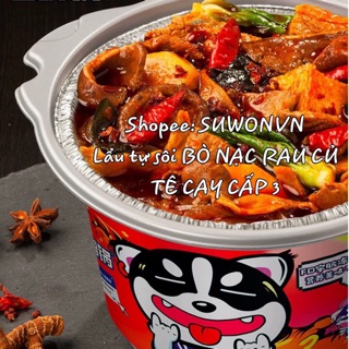[CÓ SẴN] LẨU TỰ SÔI BÒ TÊ CAY RAU CỦ [ SIZE TO] ❤️