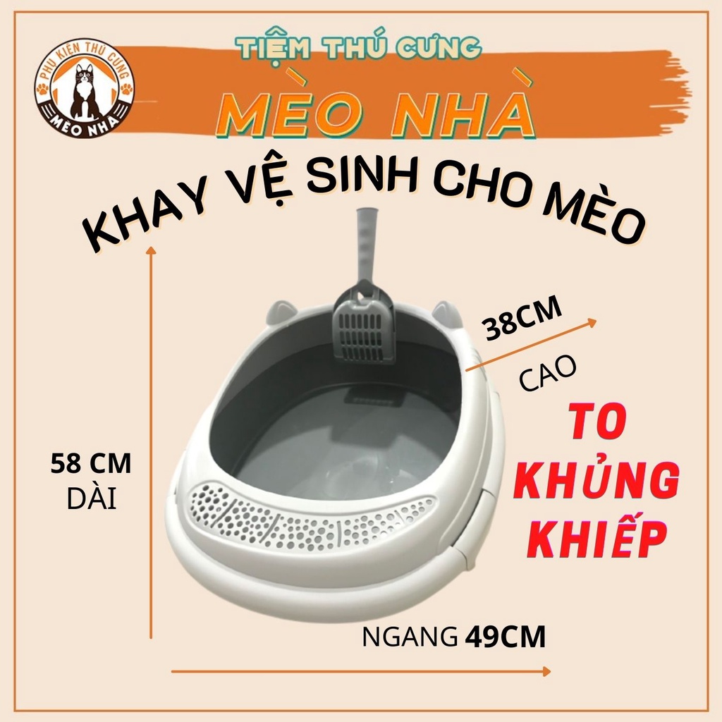 Khay vệ sinh cho mèo size lớn petlimiless