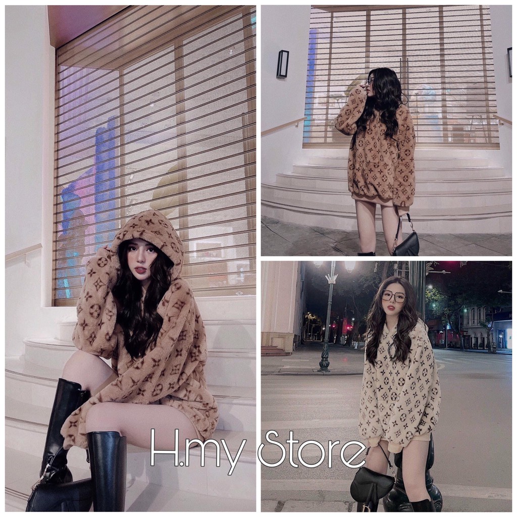 [Mã WARUN27 giảm 12k đơn 99k] ( Ảnh Thật - Clip Thật ) Áo Hoodie LV Lông chuẩn Mai Phươn