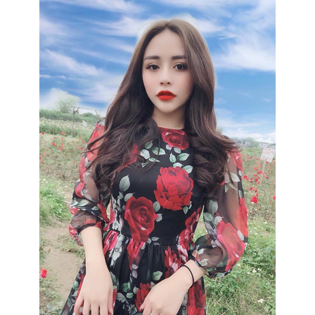 Bán sỉ Váy Hoa 3D