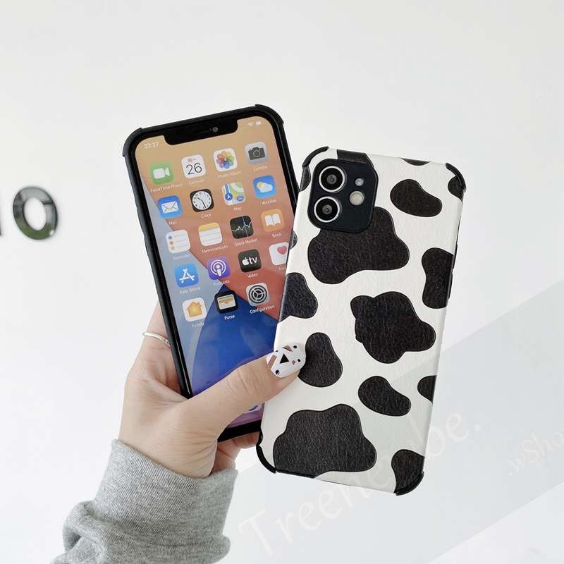 Ốp Điện Thoại Bảo Vệ Bốn Góc Chống Rơi Màu Trắng Đen Cho Iphone 12 Mini 11 Pro Max Xs Xr X 7 8 6 6s Plus Se2 Se2020