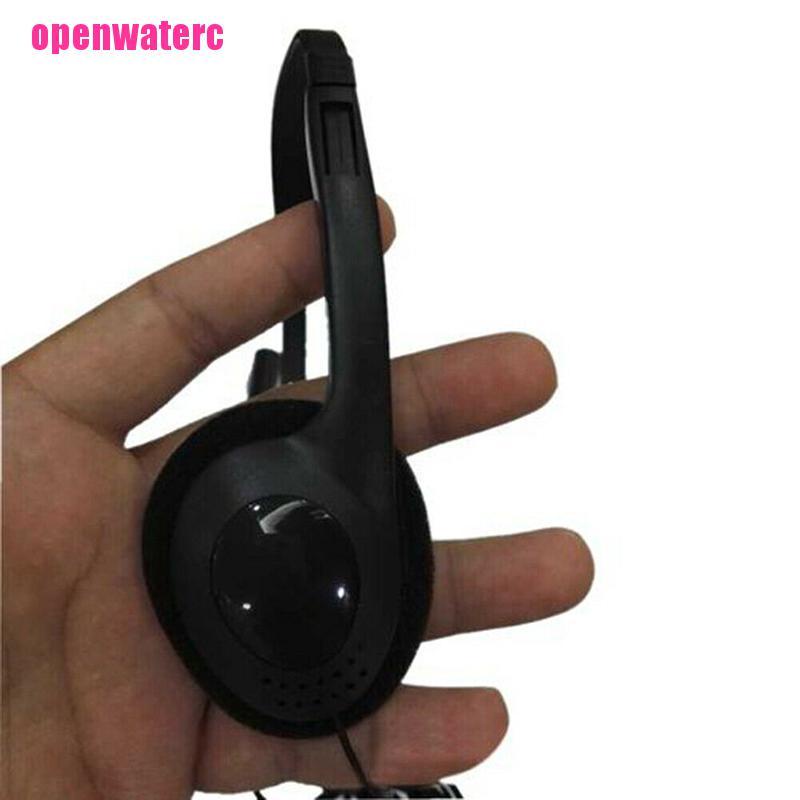 OPE For PC Laptop 3.5mm Wired Over-Ear Headphone Stereo Headset with Microphone