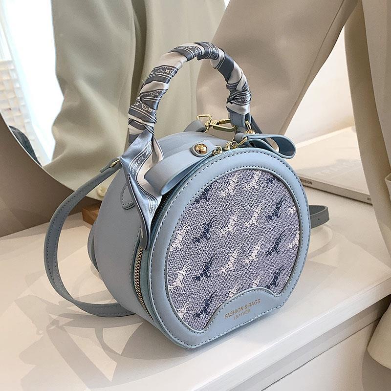 Túi Xách Tròn Nhỏ Thiết Kế Tinh Tế Thời Trang Xuân Hè Phong Cách Ngoại Quốc Dành Cho Nữ