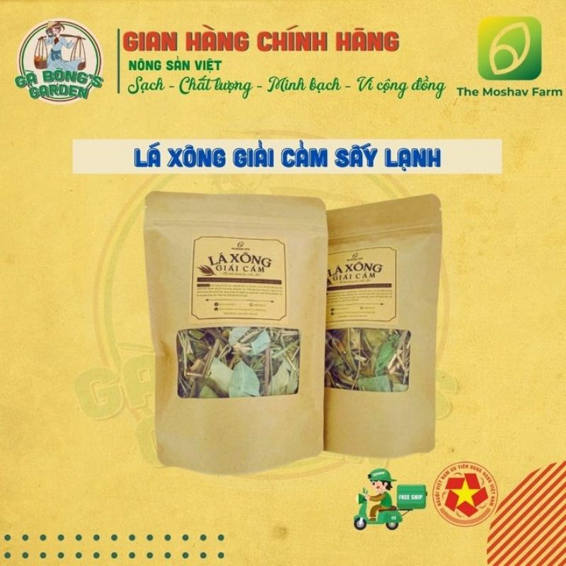 Lá Xông Giải Cảm Khô Sấy Lạnh The Moshav Farm