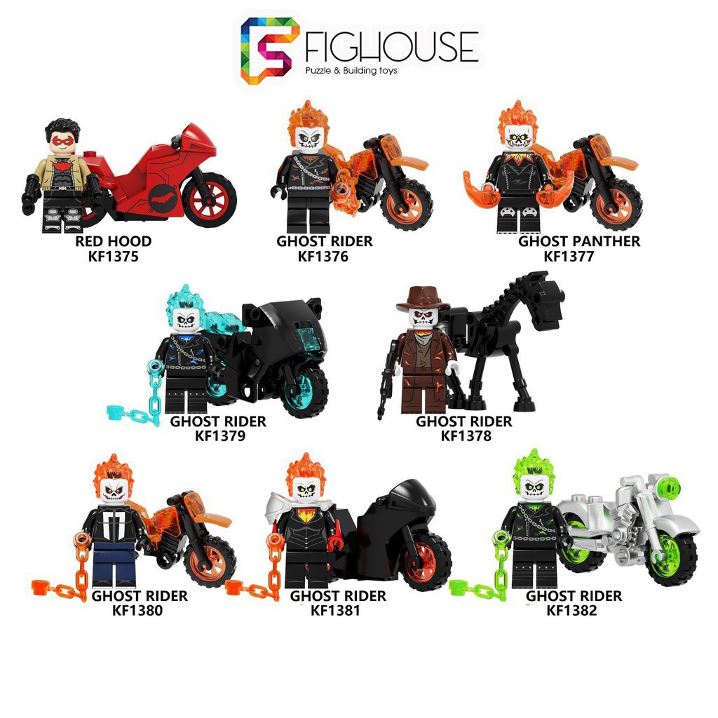 Xếp Hình Various Ghost Rider Minifigures - Đồ Chơi Lắp Ráp non-lego Logo KF6120 [C2]