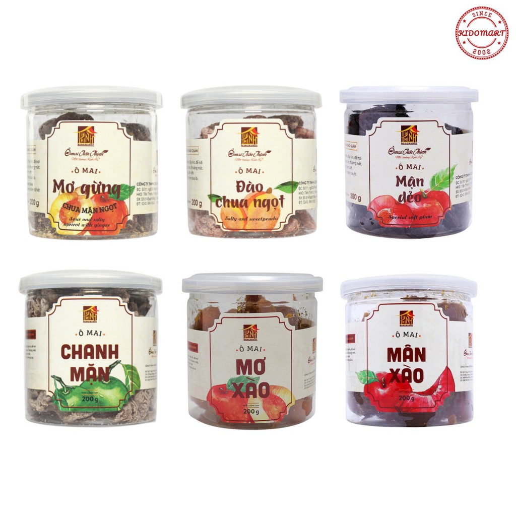 Ô Mai Tiến Thịnh 200g Các Vị