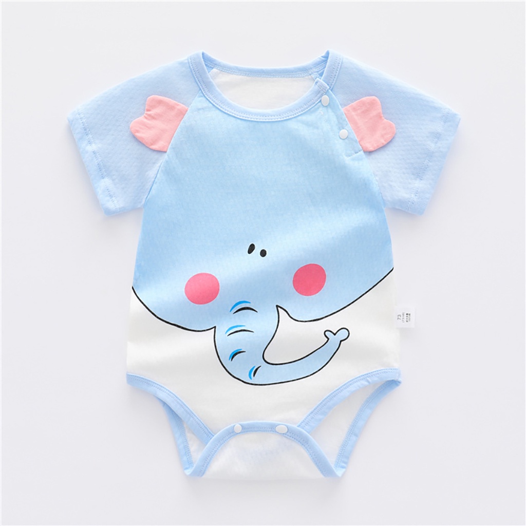 Bộ body cộc đồ liền thân cho bé KYS+ bodysuit vải 100% cotton mềm mịn mẫu quần áo sơ sinh cho bé từ 4 -13kg BD03