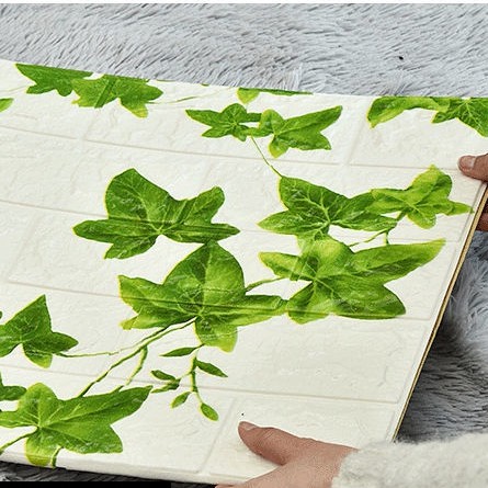 Xốp Dán Tường 3D Hoa hồng Decal Dán Tường Kích Thước 35x30 cm, hàng loại1