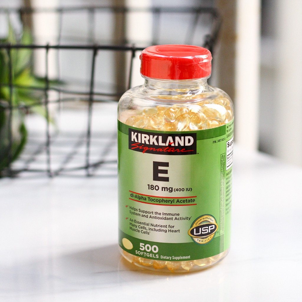Viên uống bổ sung Vitamin E400 IU Kirkland Signature 500 viên [MỸ]