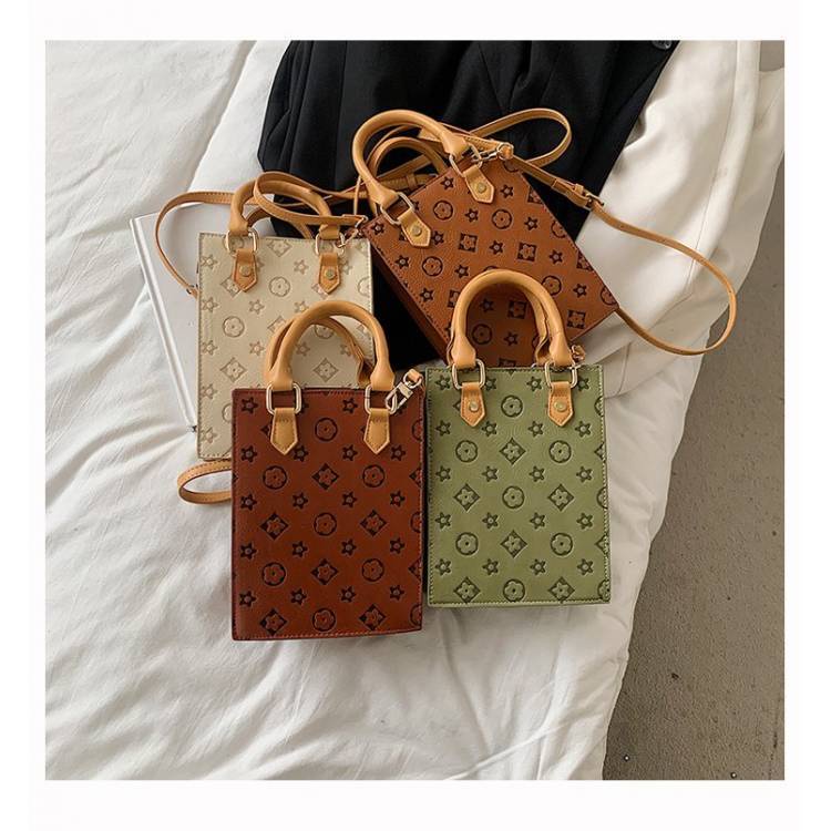 Túi Đeo Chéo Vuông Nhỏ Phong Cách Mới Dễ Phối Đồ Đựng Điện Thoại Di Động Cho Nữ