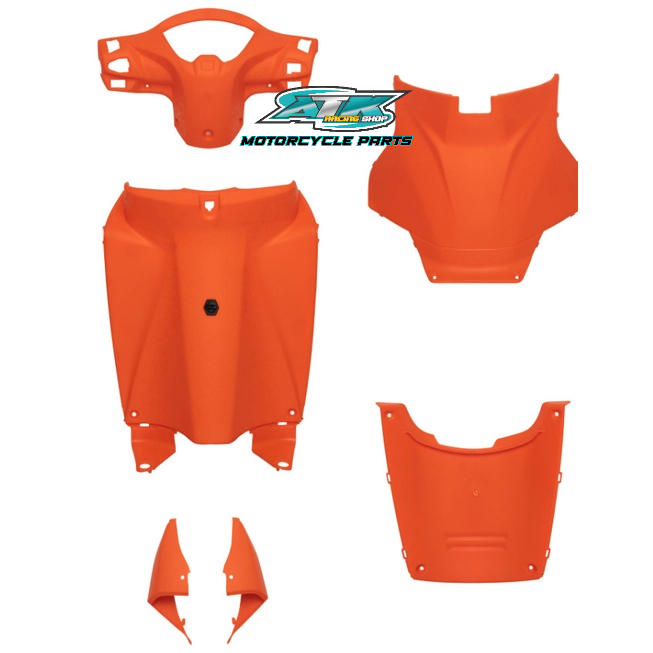 Full bộ 6 món nhựa nhám màu cho xe Vision đời 2014 đén 2022 3 màu, xanh , cam , hồng cá tính