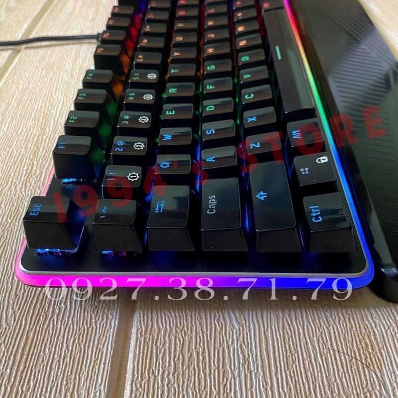 (CÓ SẴN) Bàn phím cơ Gaming có dây RK919L Version 3 - Tặng kèm kê tay - Led RGB viền bàn phím siêu đẹp