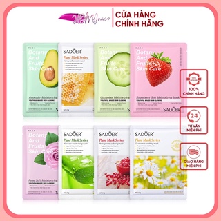 [Hoa Quả Đặt Biệt] Mặt nạ dưỡng da mặt trái cây, mật ong, olive, bơ, lô hội.. Mask dưỡng ẩm nội địa Trung Bioaqua-SADOER