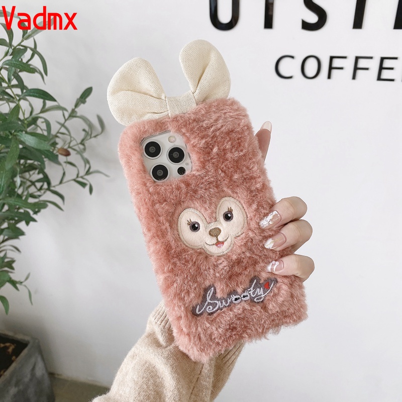 Ốp điện thoại mềm phối lông hình Shirley May cho Samsung Galaxy J2 J7 Grand Prime J3 J5 J7 2016 2015 A5 A7 2017