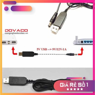 Cáp chuyển đổi điện áp từ cổng usb 5v sang 9v/12v