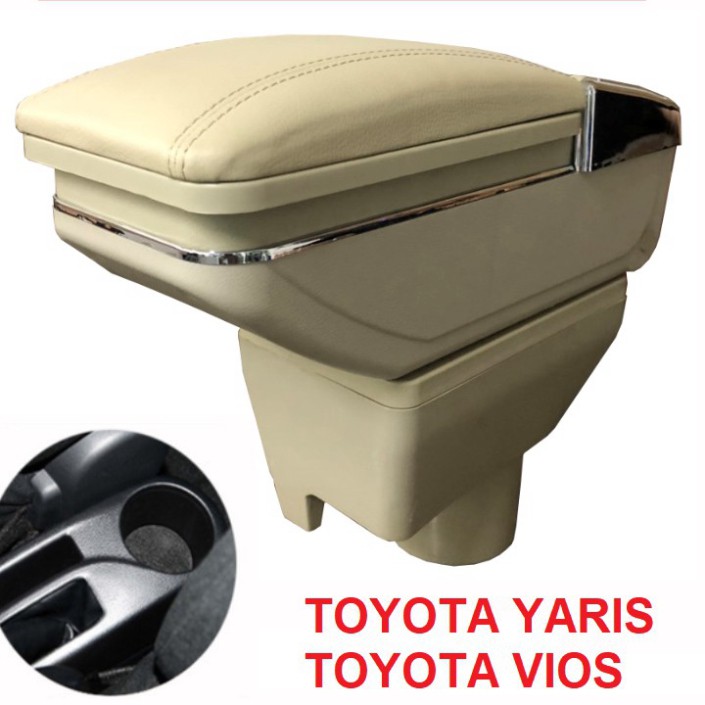 Sản Phẩm Hộp tỳ tay ô tô Toyota Yaris và Vios: Mầu Đen và Mầu Be .