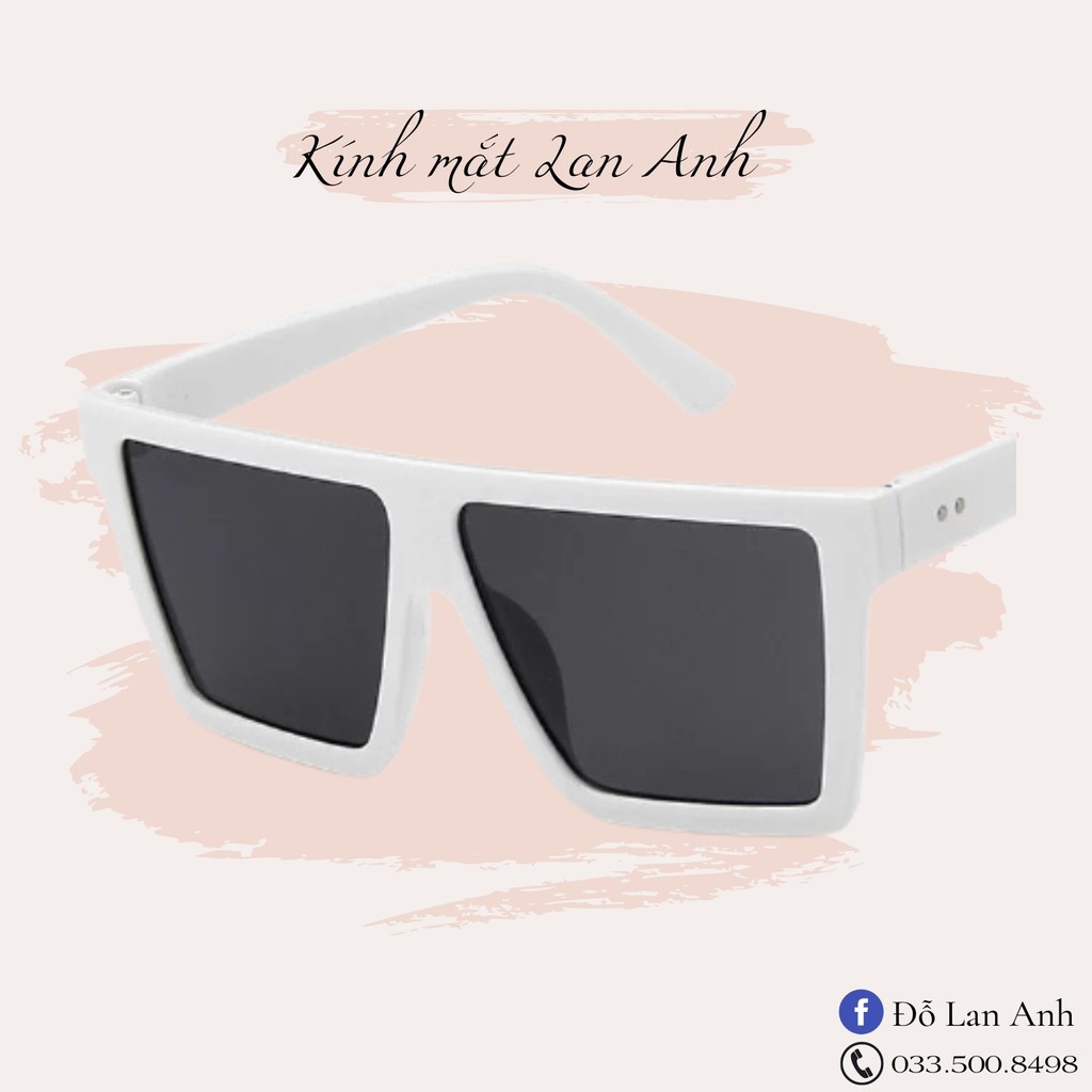 Kính Mát Nam Nữ Mắt Vuông, Chất Liệu Nhựa Chắc Chắn, Màu Sắc Dễ Đeo - LAV004
