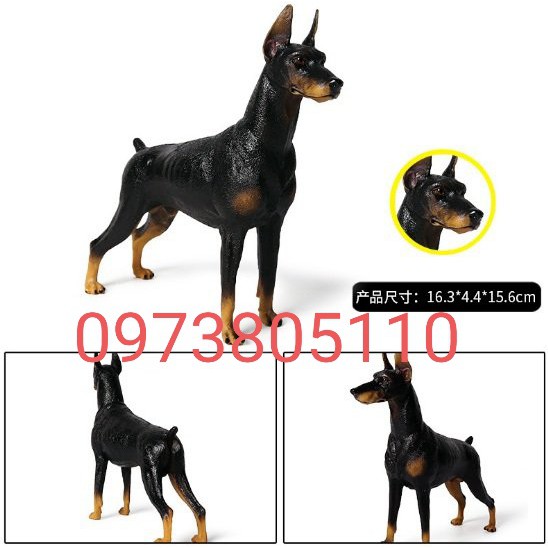 Đồ chơi mô hình chó Doberman