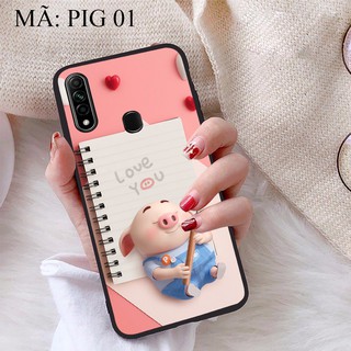 Ốp lưng Oppo A31 2020 viền dẻo TPU BST Lợn Tết