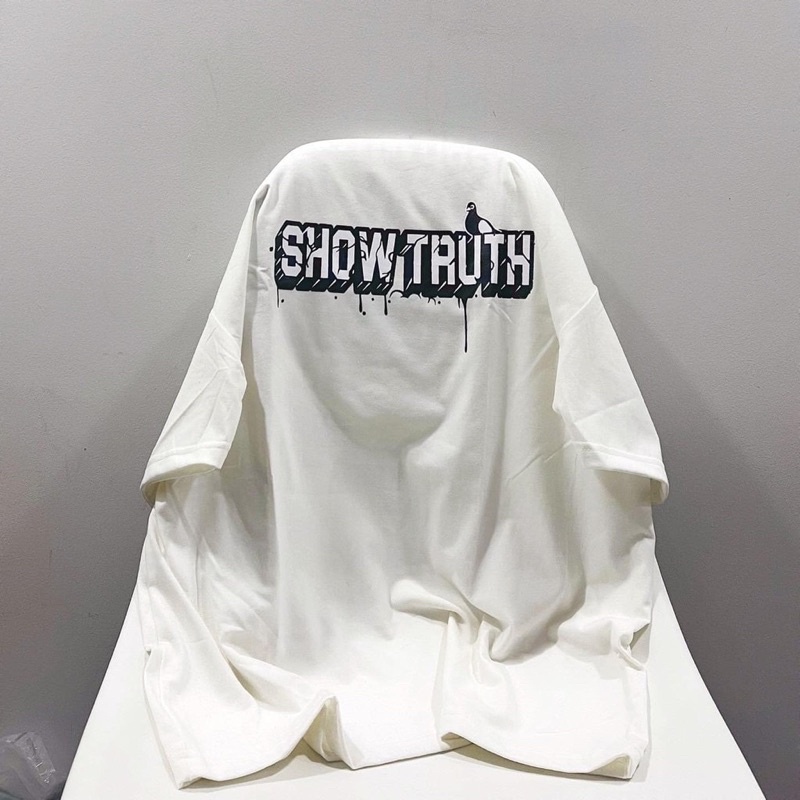 Áo phông nam nữ, áo thun tay lỡ form rộng chất cotton in hình TRUTH