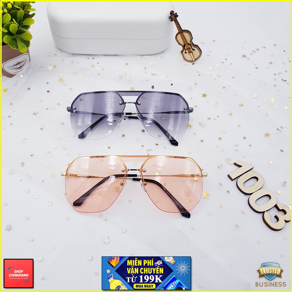 KÍNH MÁT NỮ THỜI TRANG GỌNG XI HÀN CAO CẤP 80189 SH1003