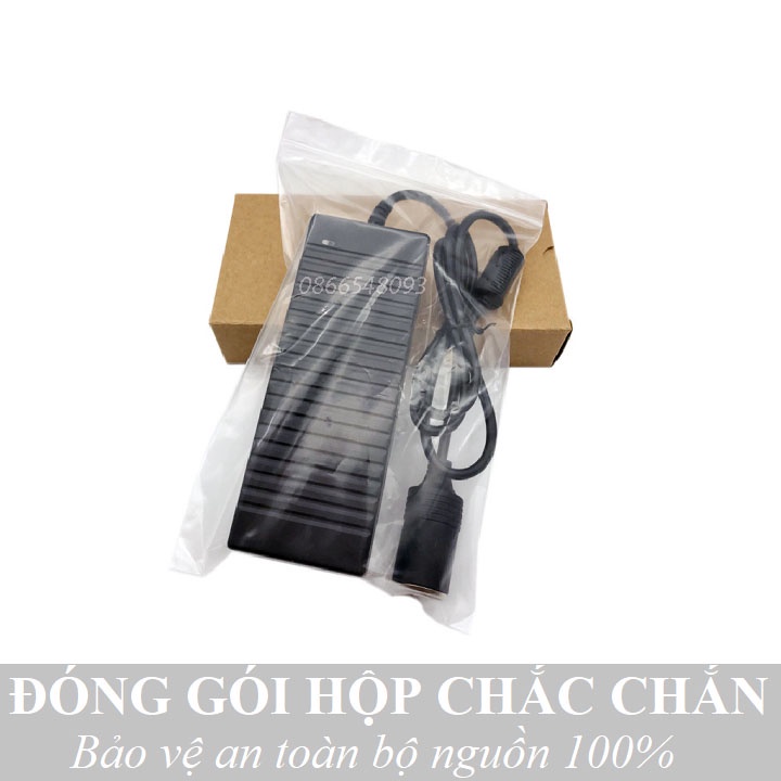 Bộ chuyển đổi nguồn từ 220V sang 12V/10A-120W đầu tẩu sạc ô tô cao cấp