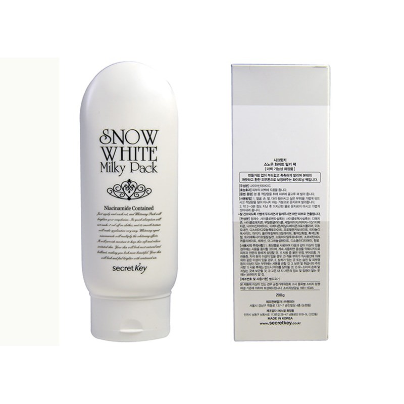 Kem Ủ Trắng Secret Key Snow White Milky Pack (200ml)