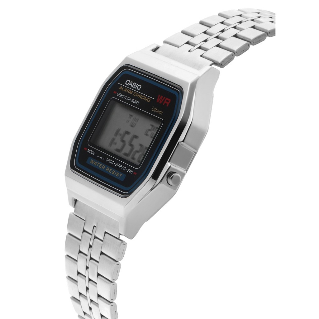 Đồng Hồ Casio A159W-N1DF Điện tử - Dây kim loại