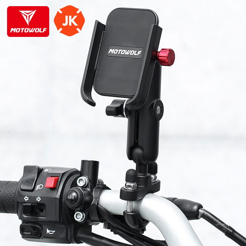 GIÁ ĐỠ ĐIỆN THOẠI XOAY 360 MOTOWOLF - chính hãng